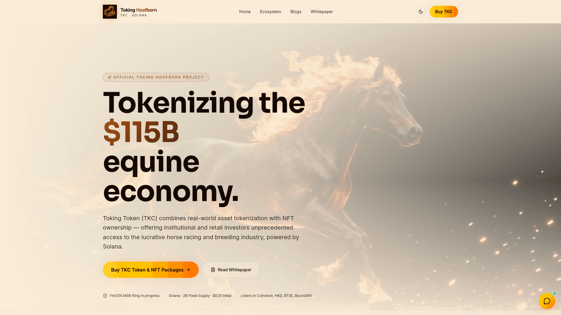 Toking Hoofborn product screen